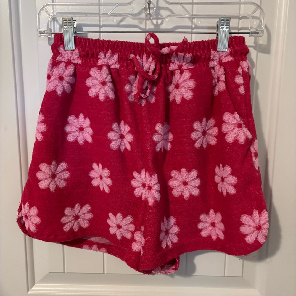 Floral Red and Pink Women's Shorts